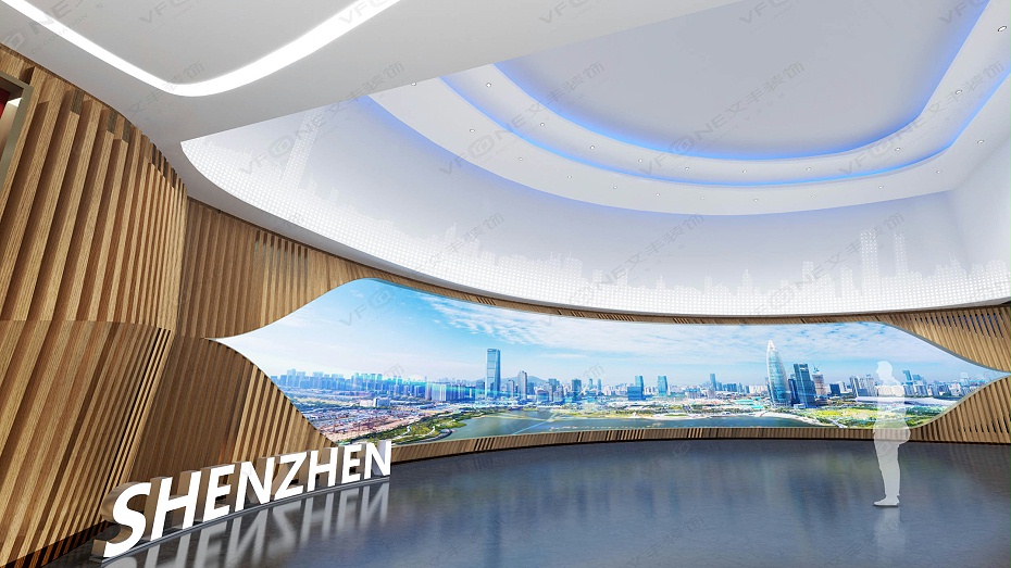 展廳設(shè)計案例：深圳改革開放干部學(xué)院展廳布展工程-文豐裝飾（效果圖）